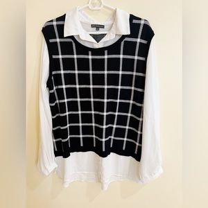 Adrianna Papell Layered Vest. Size XL